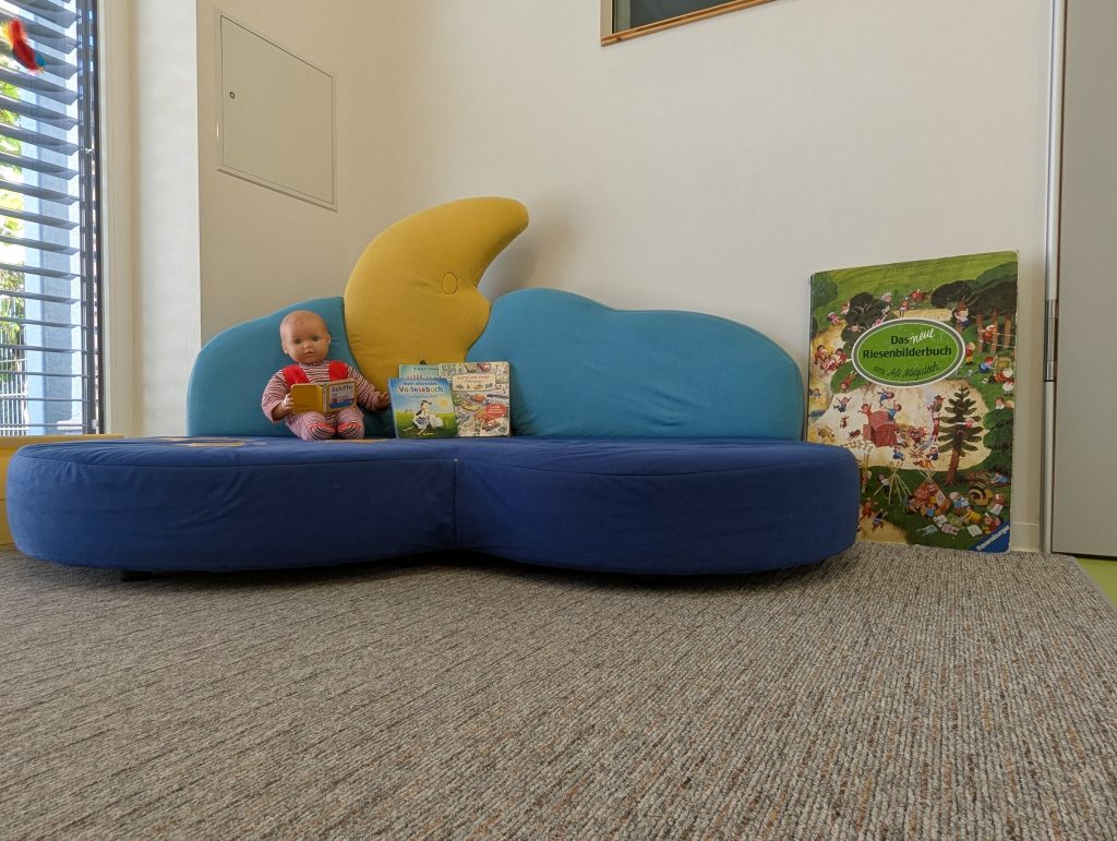 Einen Kuschel- und Entspannungsbereich